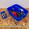 Plastic Tote Tool & Supply Cleaning Caddy with Handle, (18-3/8-Inch x 13-7/8-Inch x 9-Inch), Blue (09185BLUE)